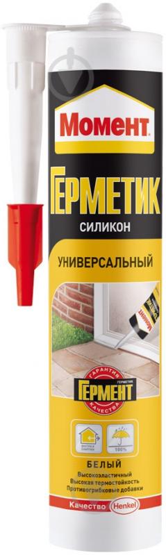 Герметик силіконовий Момент універсальний білий 280 мл - фото 1