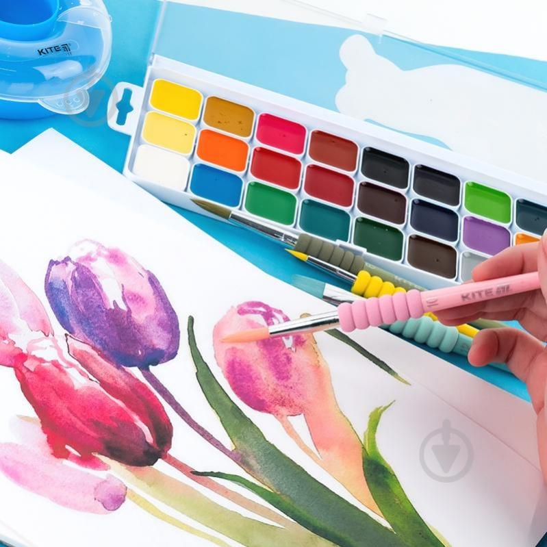 Набір пензлів з грипом синтетика 4 шт. 334-2 Creative KITE - фото 4 Набір пензлів з грипом синтетика 4 шт. 334-2 Creative KITE - фото 4