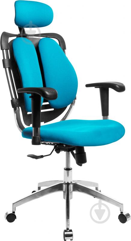 Кресло GT Racer L-13-Fabric синий - фото 1