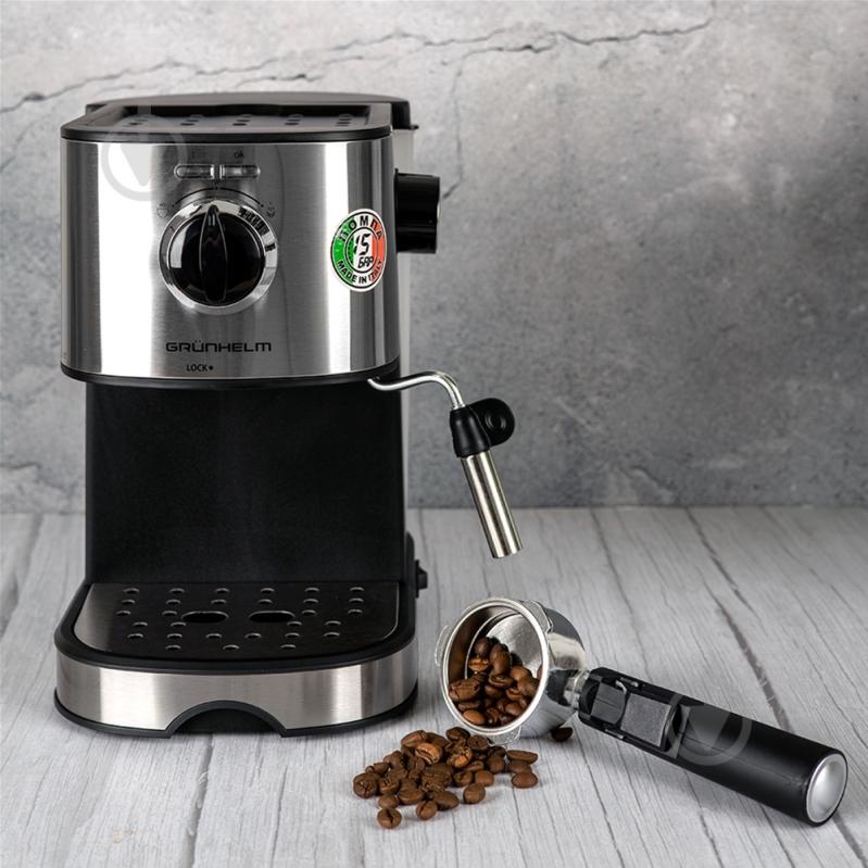 Кофеварка рожковая Grunhelm GEC17 - фото 8