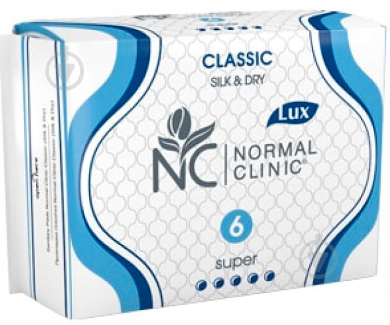 Прокладки гигиенические Normal Clinic Classic Silk&Dry super 6 шт. - фото 1