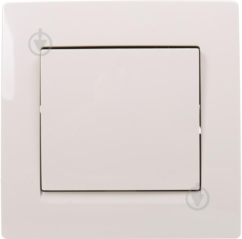 Вимикач одноклавішний одноклавішний UP! (Underprice) One Plus без підсвітки кремовий 706-0303-100 - фото 1