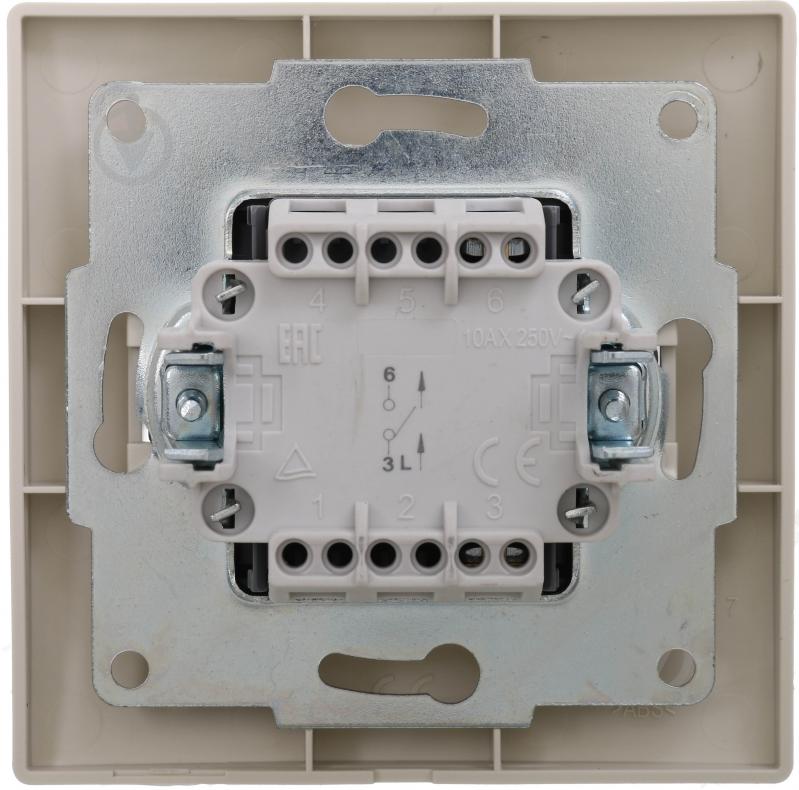 Вимикач одноклавішний одноклавішний UP! (Underprice) One Plus без підсвітки кремовий 706-0303-100 - фото 3