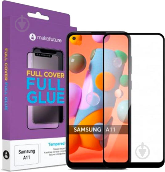 Захисне скло MakeFuture Full Cover Full Glue для Samsung A11 (MGF-SA11) - фото 1