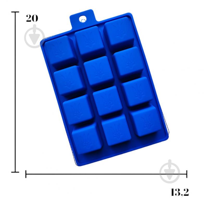 Форма для льоду Міць 20х13,2х2 см синя Profsil - фото 3