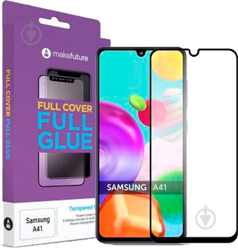 Защитное стекло MakeFuture Full Cover Full Glue для Samsung A41 (MGF-SA41) - фото 1