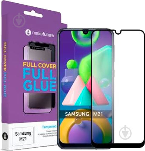 Захисне скло MakeFuture Full Cover Full Glue для Samsung M21 (MGF-SM21) - фото 1