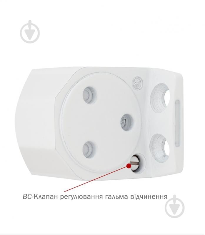 Доводчик дверний RYOBI DS-2055P BC PRL_HO паралельна тяга з фіксацією білий 80 кг - фото 3