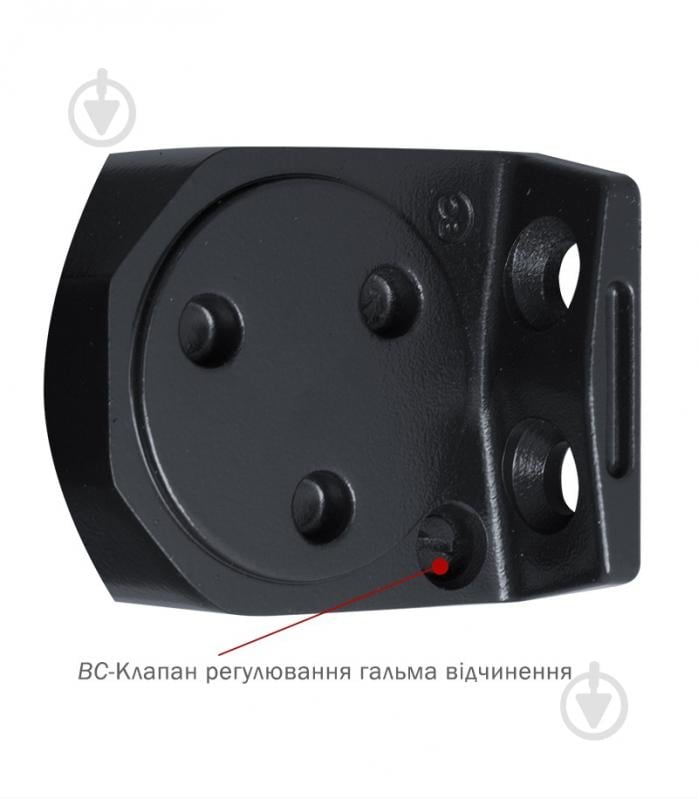 Доводчик дверной RYOBI DS-2055P BC PRL_HO параллельная тяга с фиксацией серый антрацит 80 кг - фото 4