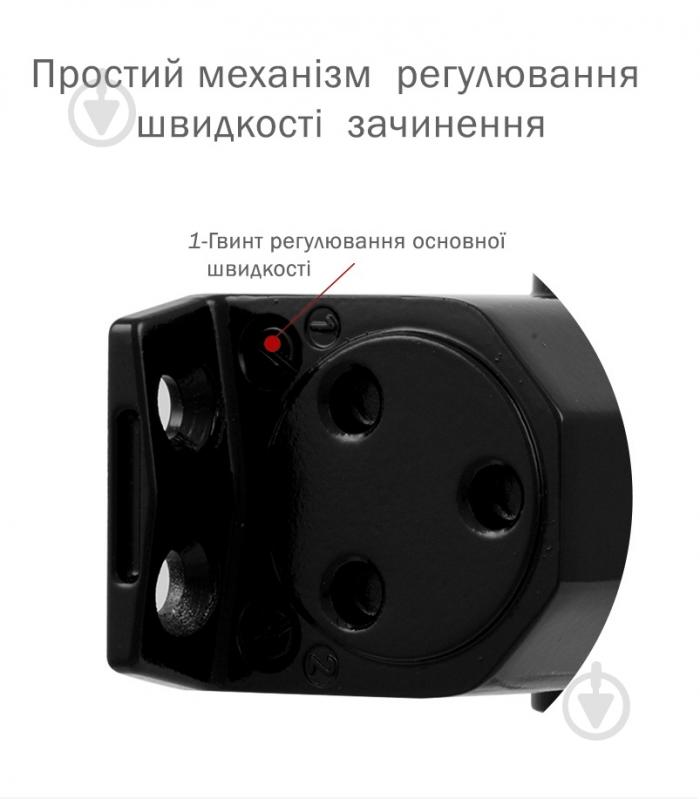 Доводчик дверной RYOBI DS-2055P BC PRL_HO параллельная тяга с фиксацией черный 80 кг - фото 3