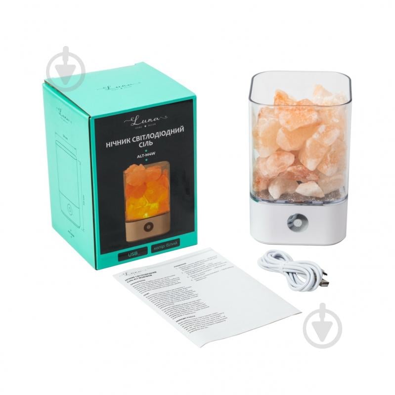 Настольная лампа соляная Luna Home 3 Вт белый ALT-M4W - фото 7