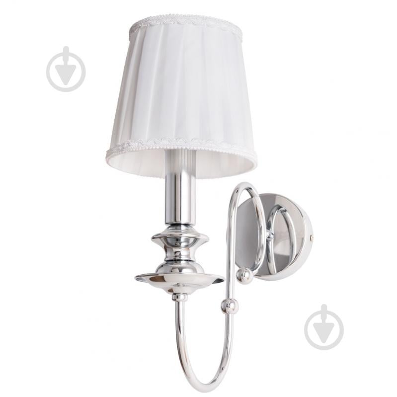 Бра Arte Lamp 1x60 Вт E14 белый/хром A1316AP-1CC - фото 1