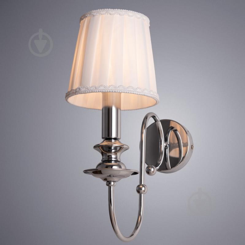 Бра Arte Lamp 1x60 Вт E14 белый/хром A1316AP-1CC - фото 2