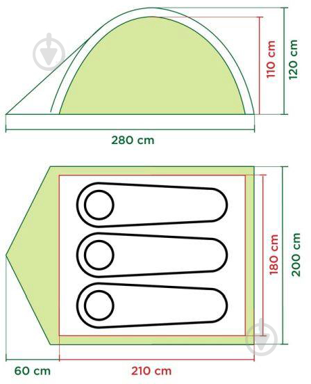 Палатка Coleman Darwin 3 64037 - фото 5