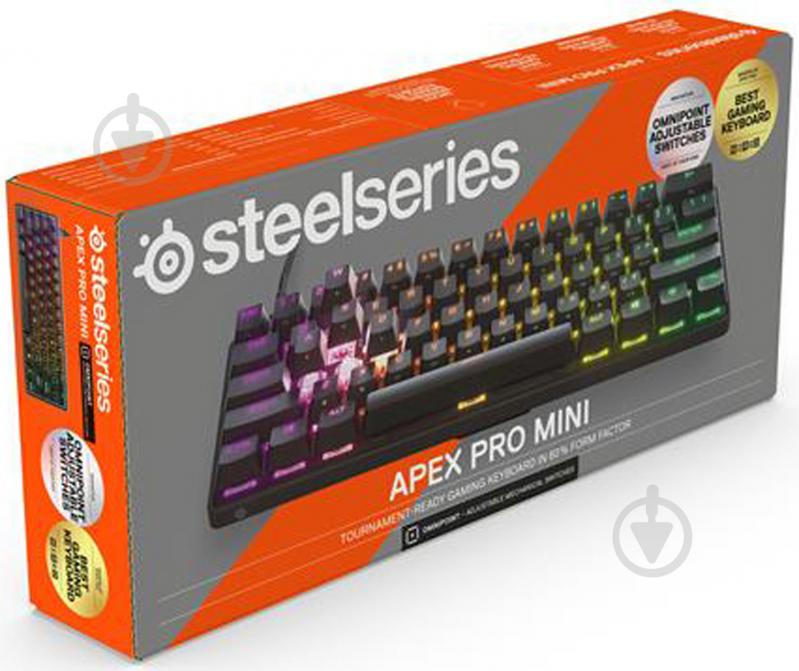 Клавиатура SteelSeries APEX PRO mini USB (SS64820) black - фото 7