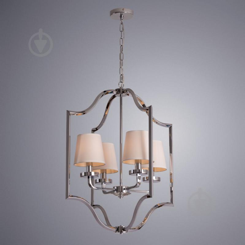 Люстра подвесная Arte Lamp 4x60 Вт E14 белый/хром A3260SP-4CC - фото 2