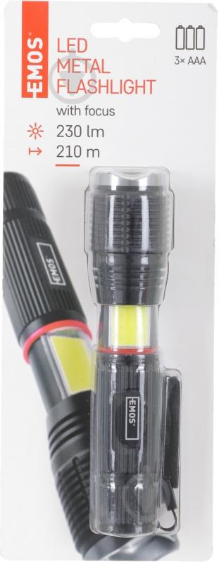 Фонарь Emos P3111 P3111 5W LED + 3W COBб 230 lm Focus черный - фото 5