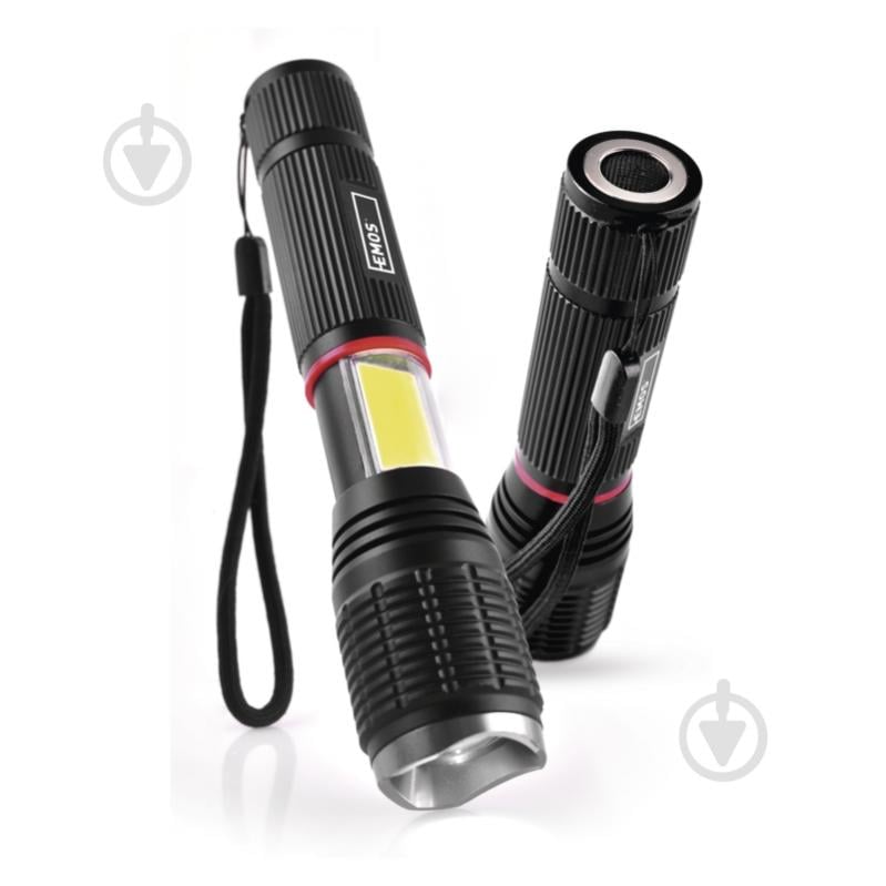 Фонарь Emos P3111 P3111 5W LED + 3W COBб 230 lm Focus черный - фото 2