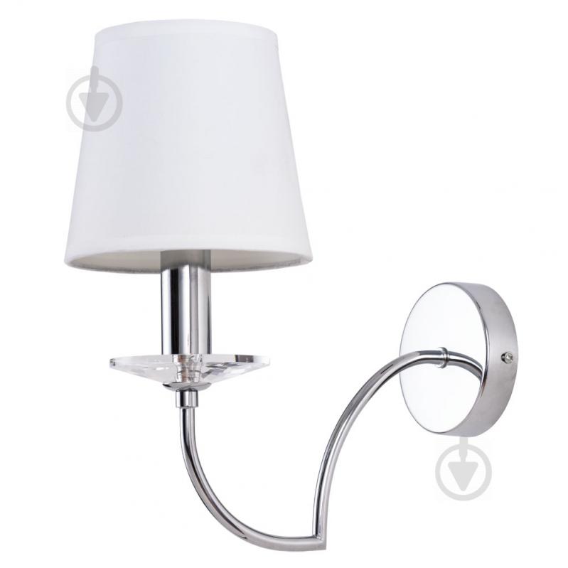 Бра Arte Lamp 1x60 Вт E14 белый/хром A3625AP-1CC - фото 1