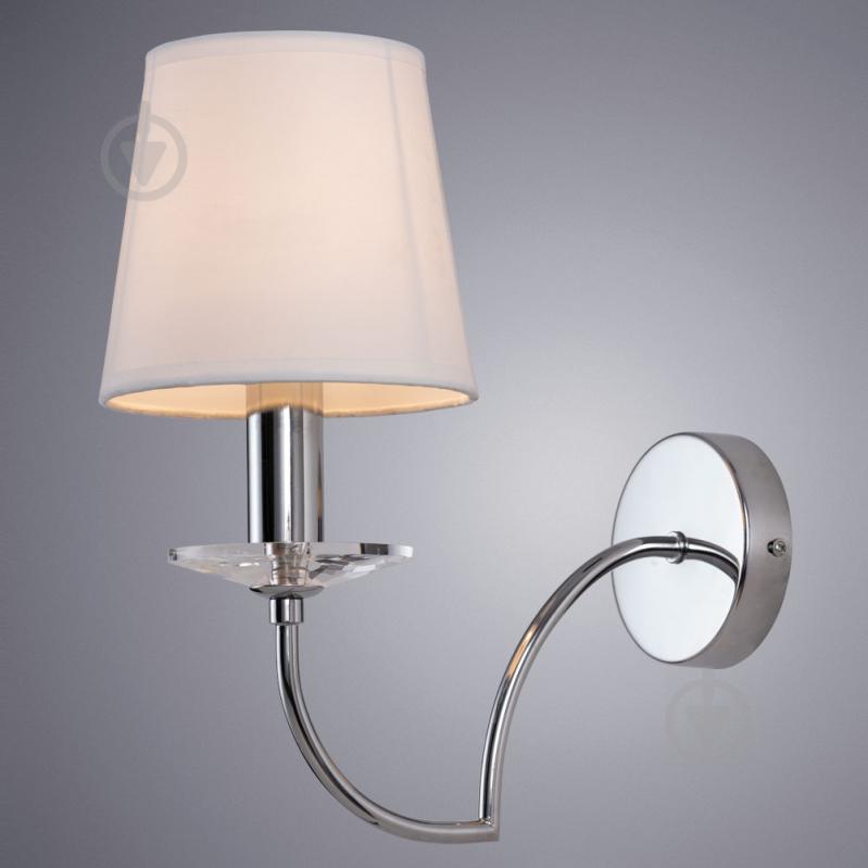 Бра Arte Lamp 1x60 Вт E14 белый/хром A3625AP-1CC - фото 2