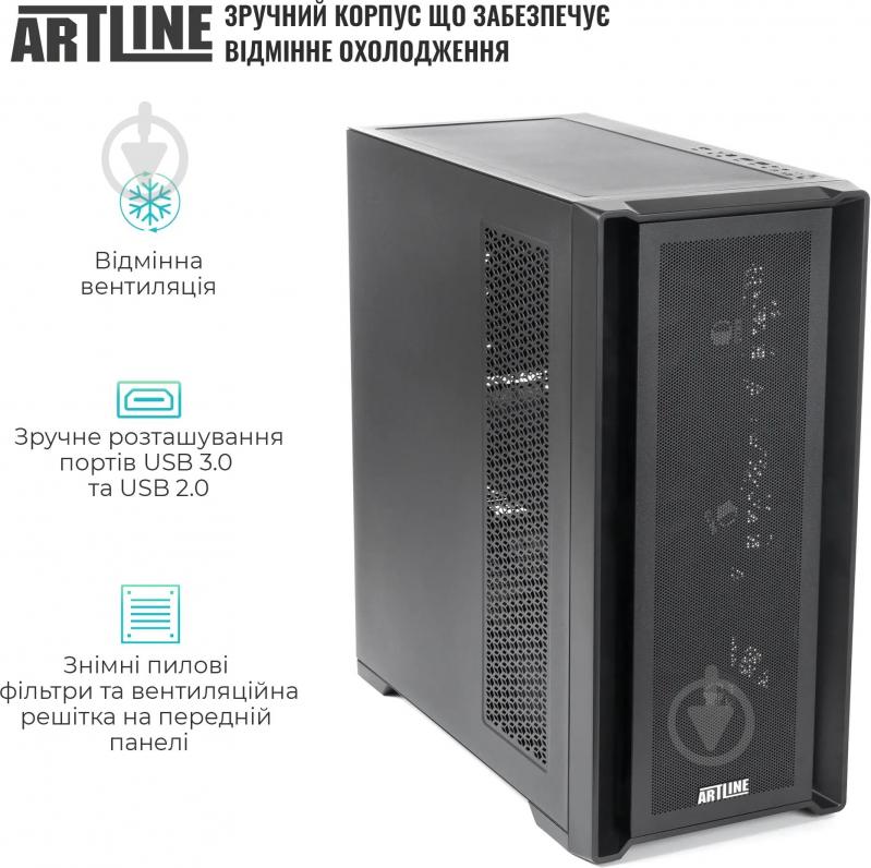Рабочая станция Artline WorkStation W97 (W97v43Win) black - фото 8