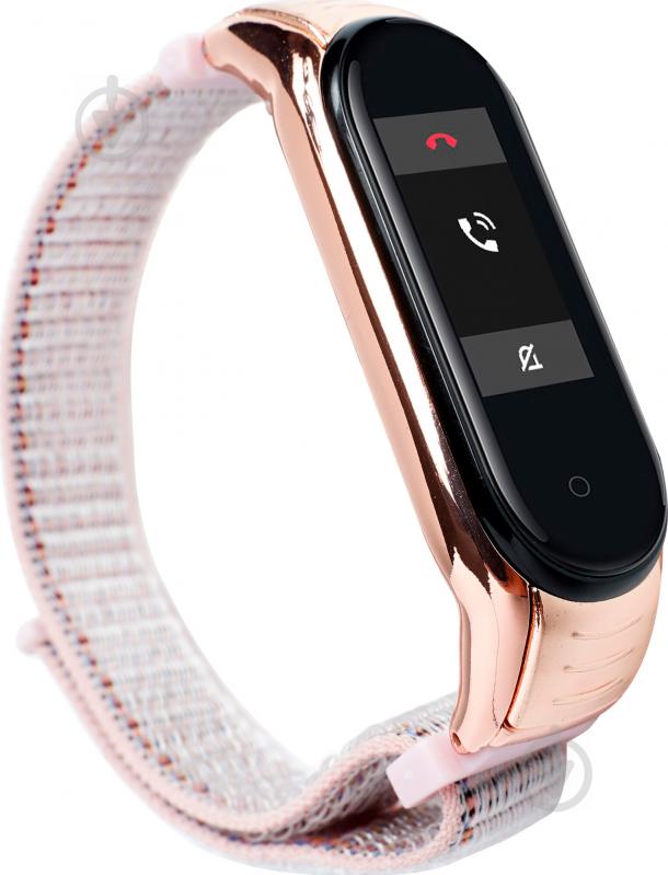 Змінний ремінець Xiaomi Smart Band для Mi Band 3/4 MShell Fab pink 523248 - фото 1