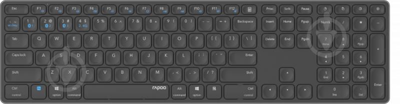 Клавиатура RAPOO Bluetooth/Wireless (E9800M gray) grey - фото 1