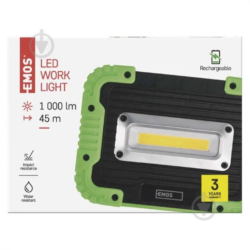 Ліхтар прожекторний Emos LED P4533 1000Lm Li-Ion чорно-зелений - фото 3