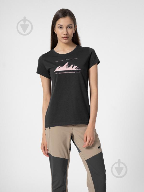Футболка 4F 4FSS23TTSHF276-22S р.L серый - фото 1 Футболка 4F 4FSS23TTSHF276-22S р.L серый - фото 1