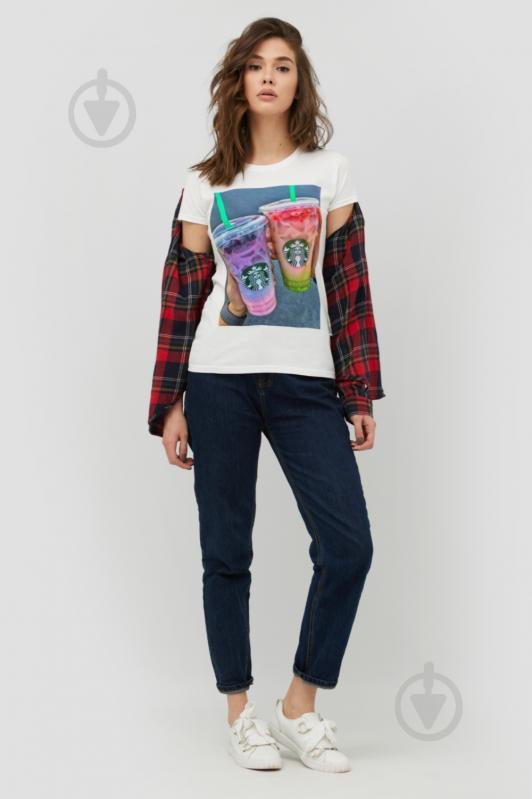 Футболка YAPPI Basic WW1287 р.S белый - фото 2 Футболка YAPPI Basic WW1287 р.S белый - фото 2