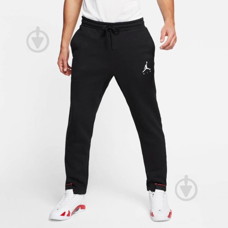 Брюки Jordan M J JUMPMAN FLEECE OH PANT AV3160-010 р. S черный - фото 1