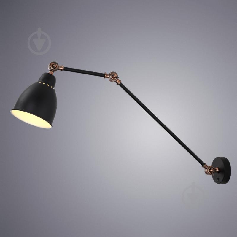 Бра Arte Lamp 1x60 Вт E27 черный A2055AP-1BK - фото 1
