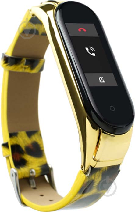 Змінний ремінець Xiaomi Smart Band для Mi Band 4/3 Print Animal yellow 589078 - фото 1