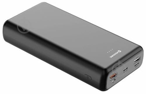 Повербанк SWISSTEN Power Line 20W PD 30000 mAh black (8595217479838) - фото 1