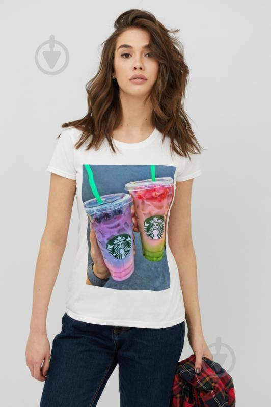 Футболка YAPPI Basic WW1287 р.M белый - фото 1