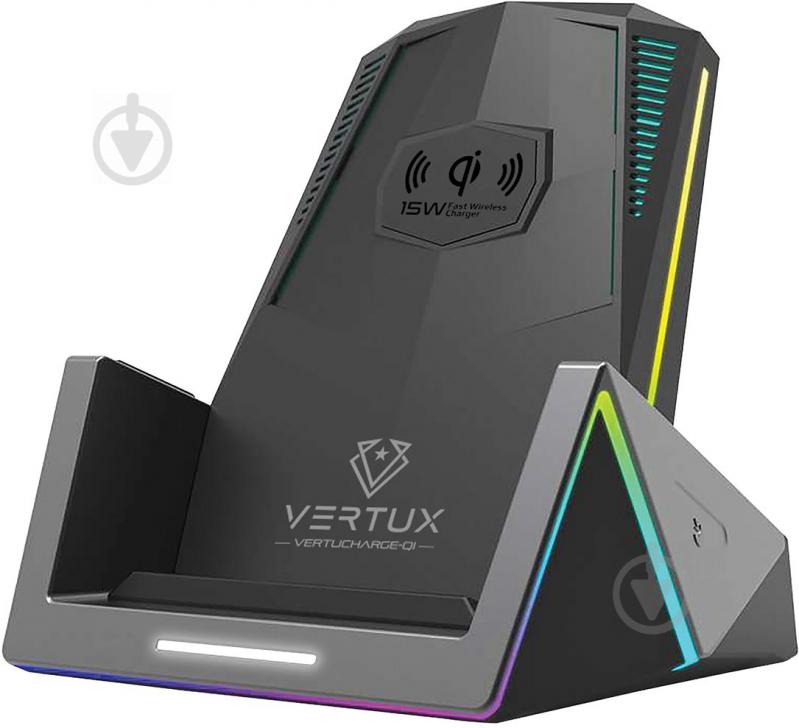 Зарядная станция Vertux Vertux VertuCharge-Qi 48 Вт Black - фото 1