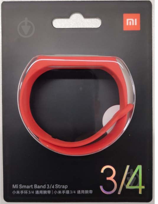 Змінний ремінець Xiaomi для Mi Smart Band 3/4 orange 619357 - фото 2