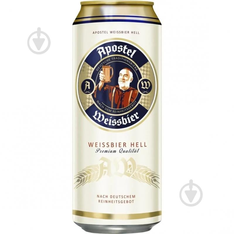 Пиво Apostel Weissbier Hell ж/б 0,5 л - фото 1