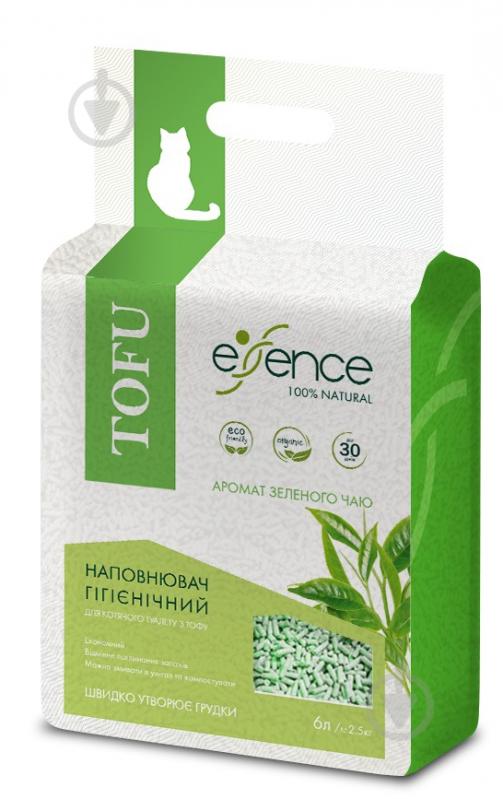 Наполнитель для кошачьего туалета Essence аромат зеленого чая, 2,53 кг - фото 1