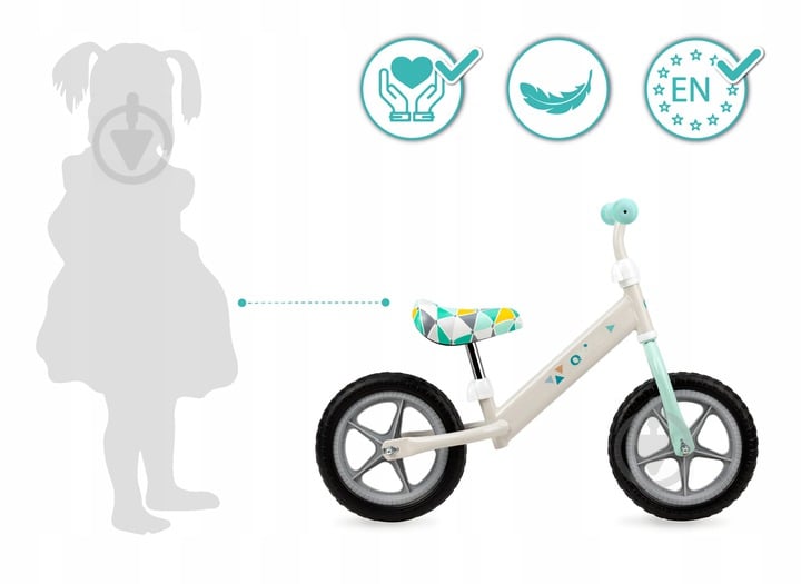 Біговел Qkids Fleet бірюзовий із сірим QKIDS00001 - фото 9