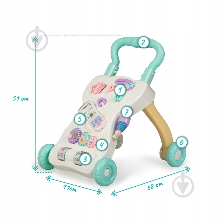 Ходунки інтерактивні Qkids Pullo blue KIDS00000015 - фото 3 Ходунки інтерактивні Qkids Pullo blue KIDS00000015 - фото 3