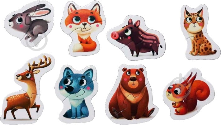 Пазли картонні Puzzlika Гірські звірі Карпат - фото 2 Пазли картонні Puzzlika Гірські звірі Карпат - фото 2