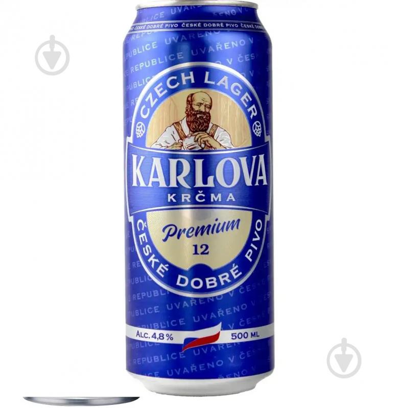 Пиво KARLOVA KRCMA светлое 12 Premium 4.8% 500 мл - фото 1 Пиво KARLOVA KRCMA светлое 12 Premium 4.8% 500 мл - фото 1