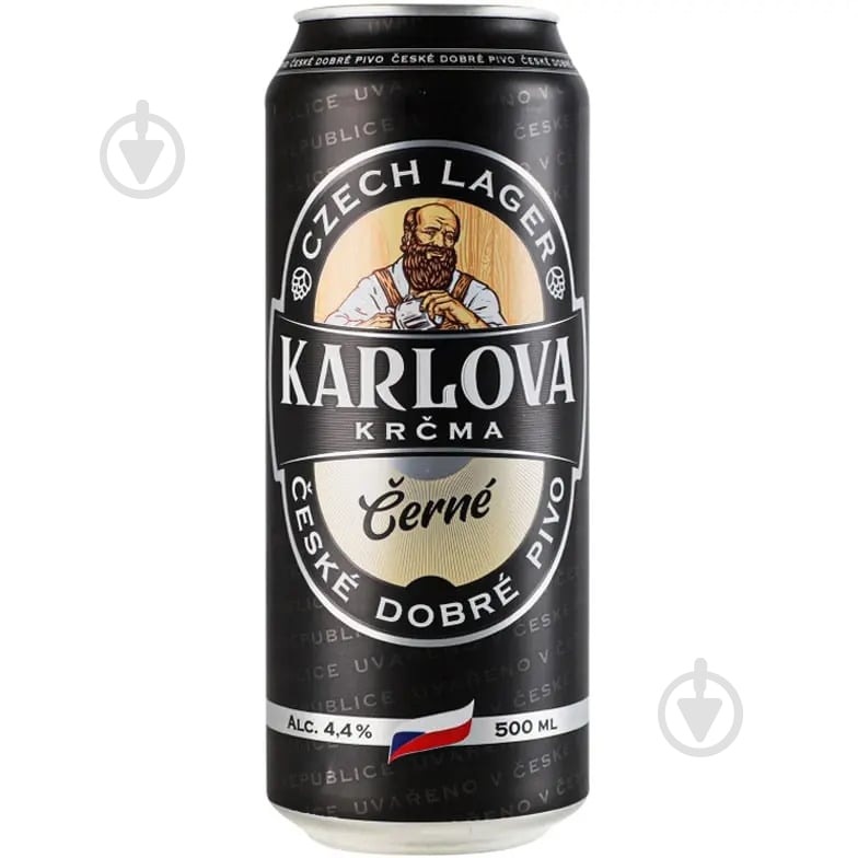 Пиво KARLOVA KRCMA KRCMA CERNE 4,4% 500 мл - фото 1 Пиво KARLOVA KRCMA KRCMA CERNE 4,4% 500 мл - фото 1