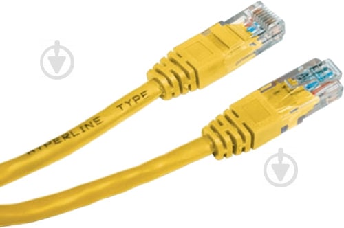 Патч-корд Digitus UTP 5е RJ 45 0.5 м yellow (DK-1511-005/Y) - фото 1