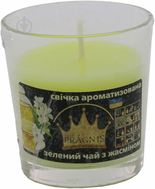 Свічка ароматична Pragnis Зелений чай GA68-GRT - фото 1