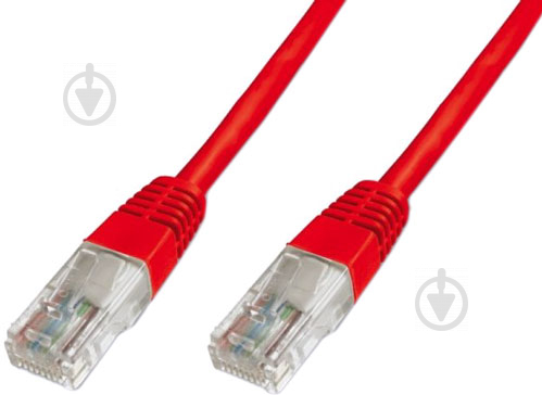 Патч-корд Digitus UTP 5е RJ 45 5 м red (DK-1511-050/R) - фото 1