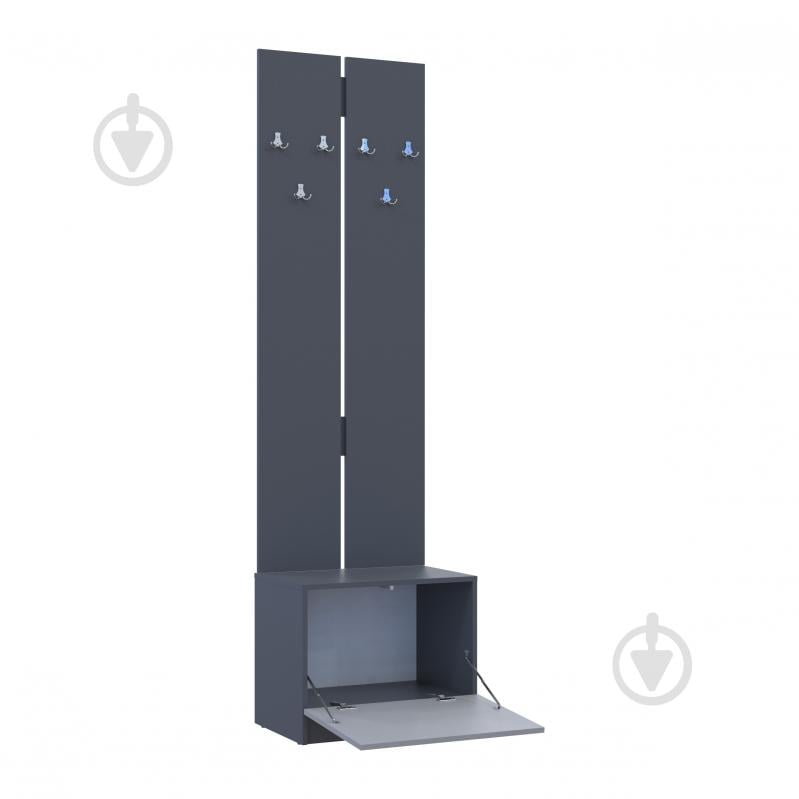 Вішалка для одягу Doros Сола 2150х600х400 мм графіт - фото 6