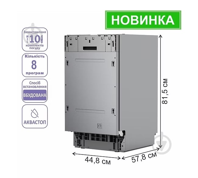 Посудомийна машина PRIME Technics 45108 RBI - фото 3