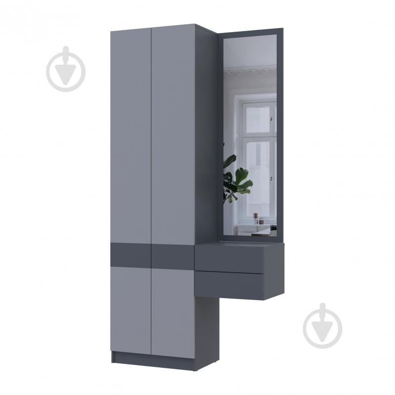 Передпокій Doros Сола 1+2 2150х1050х400 мм графіт - фото 1 Передпокій Doros Сола 1+2 2150х1050х400 мм графіт - фото 1